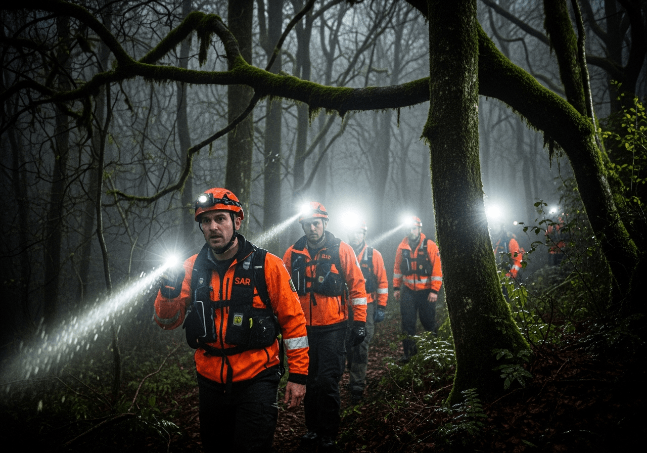 Harsh reality - rescue teams searching